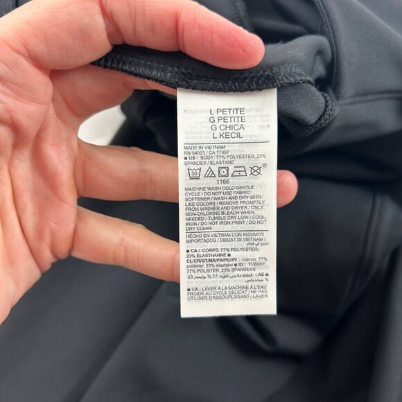 PETITE Old Navy Black Powersoft High Rise Wide Leg Pant LP - Picture 6 of 8